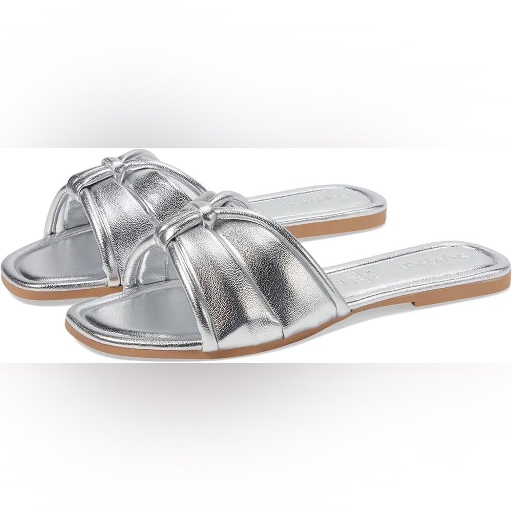 Seychelles Shades Of Cool Slide Sandal Silver Size Women’s 9 NWOT